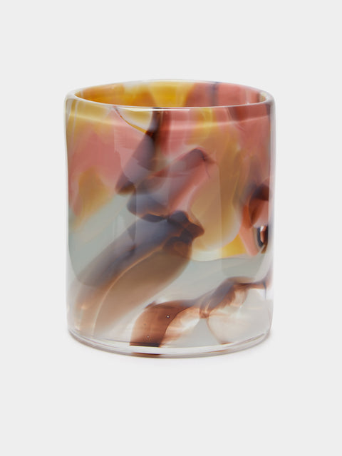 The Glass Studio - Marbled Hand-Blown Glass Tumbler -  - ABASK - 