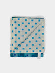 Gregory Parkinson - Aqua Ikat Block-Printed Cotton Napkins (Set of 6) -  - ABASK - 