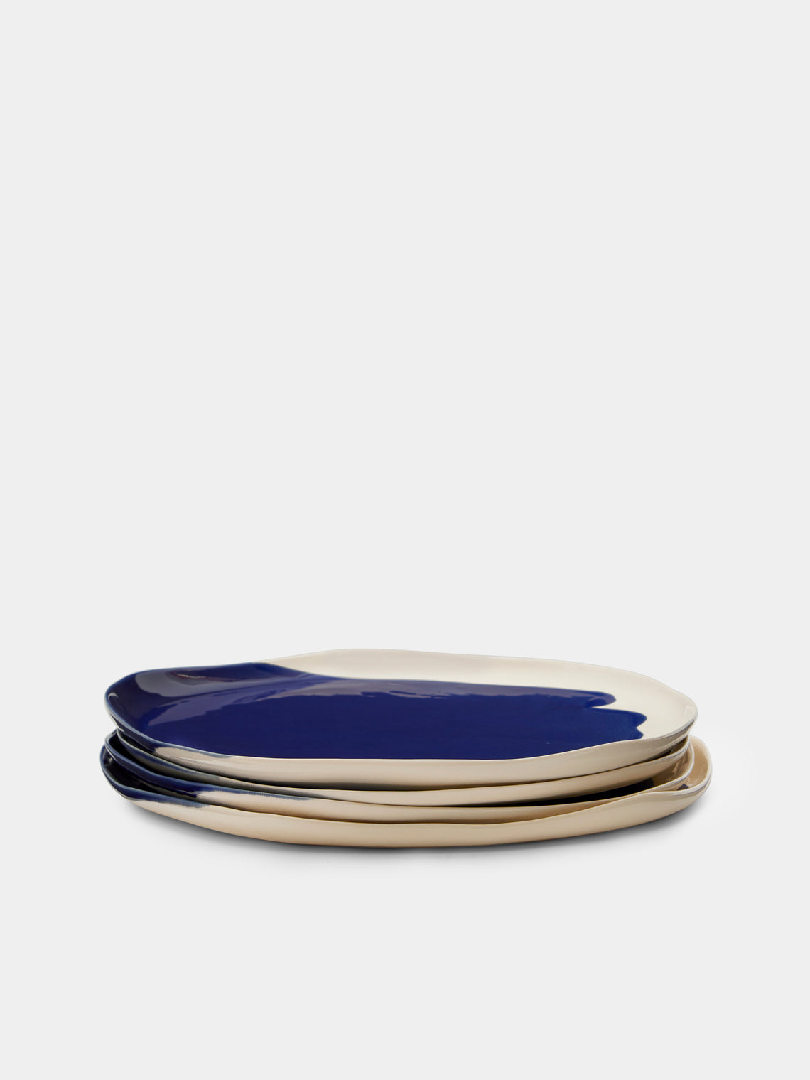 Pottery & Poetry - Hand-Glazed Porcelain Dinner Plates (Set of 4) -  - ABASK