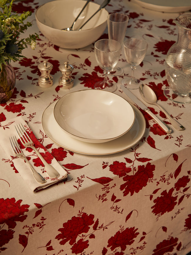 Emilia Wickstead - Linen Floral Tablecloth -  - ABASK