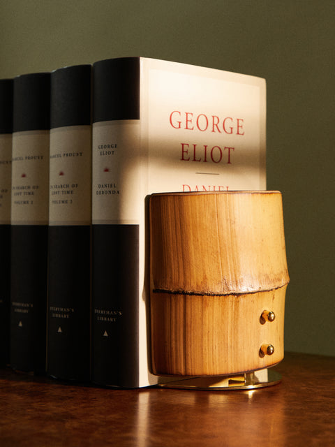 Carl Auböck - Bamboo and Brass Bookends -  - ABASK