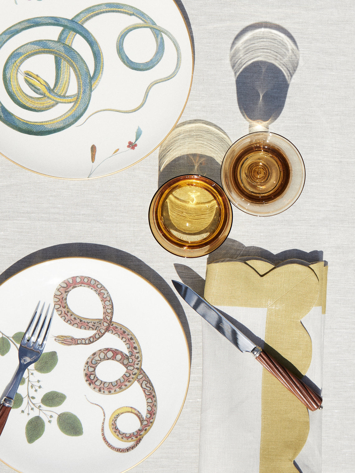 Laboratorio Paravicini - Serpi Ceramic Dinner Plates (Set of 6) - Multiple - ABASK