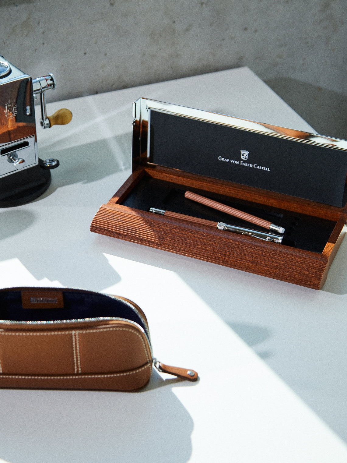 Graf von Faber-Castell - Platinum-Plated Perfect Pencil Desk Set -  - ABASK