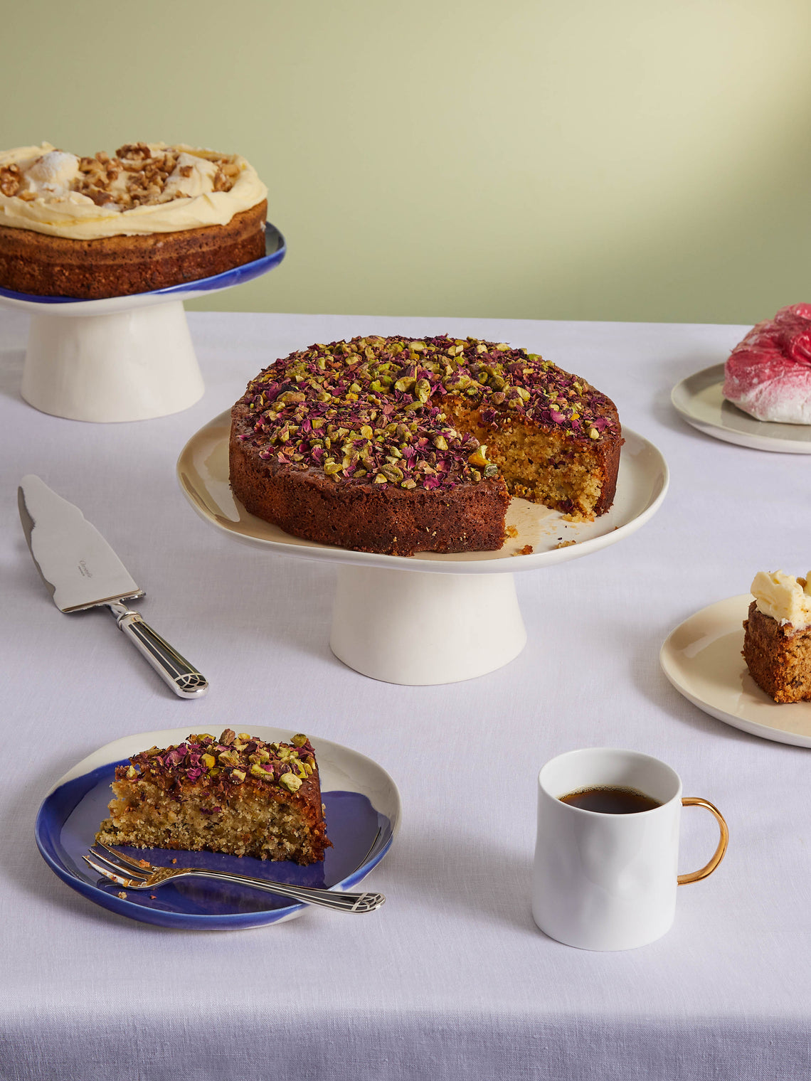 Pottery & Poetry - Hand-Glazed Porcelain Cake Stand -  - ABASK