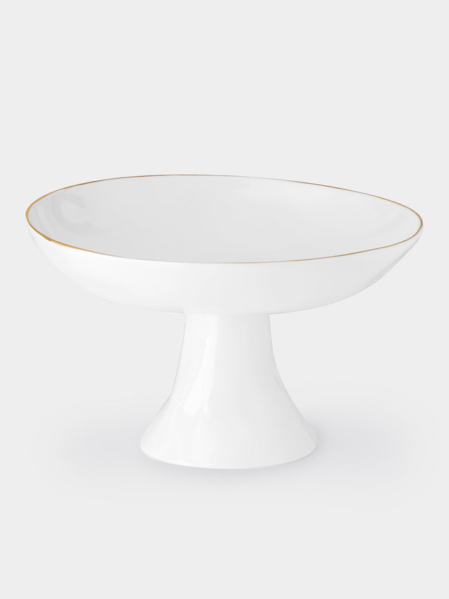 Feldspar - Hand-Painted 24ct Gold and Bone China Fruit Bowl -  - ABASK - 