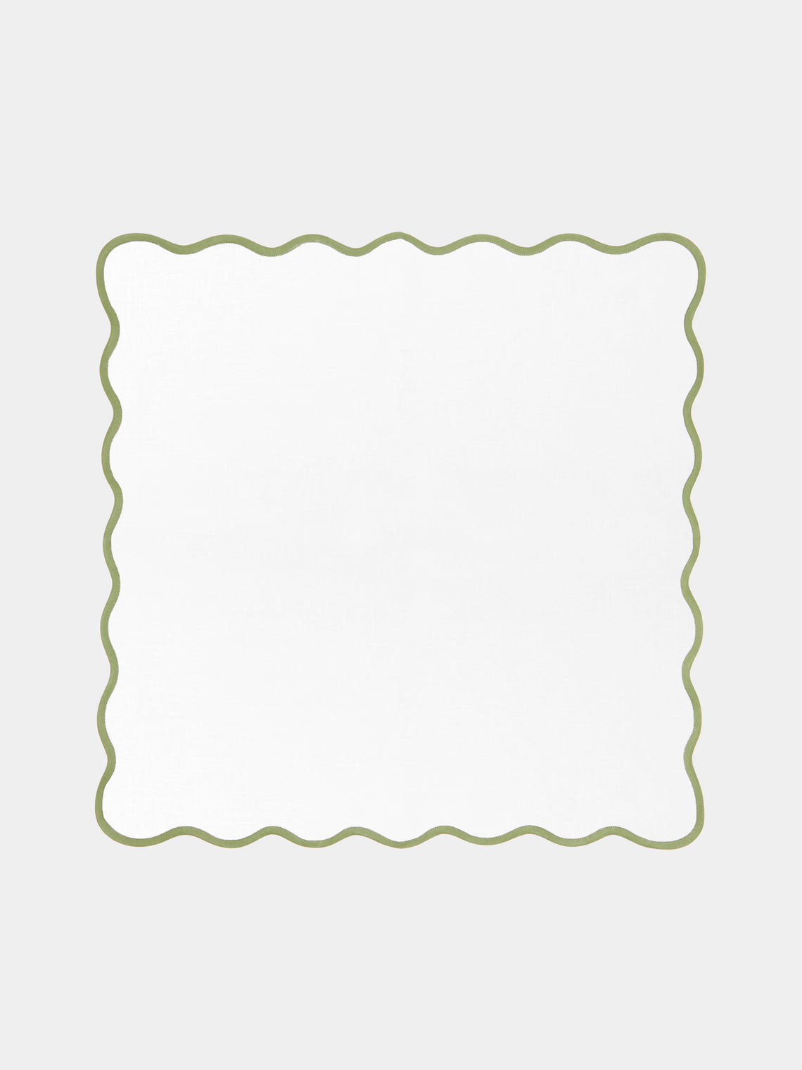 Angela Wickstead - Chiara Scalloped Linen Napkins (Set of 4) -  - ABASK