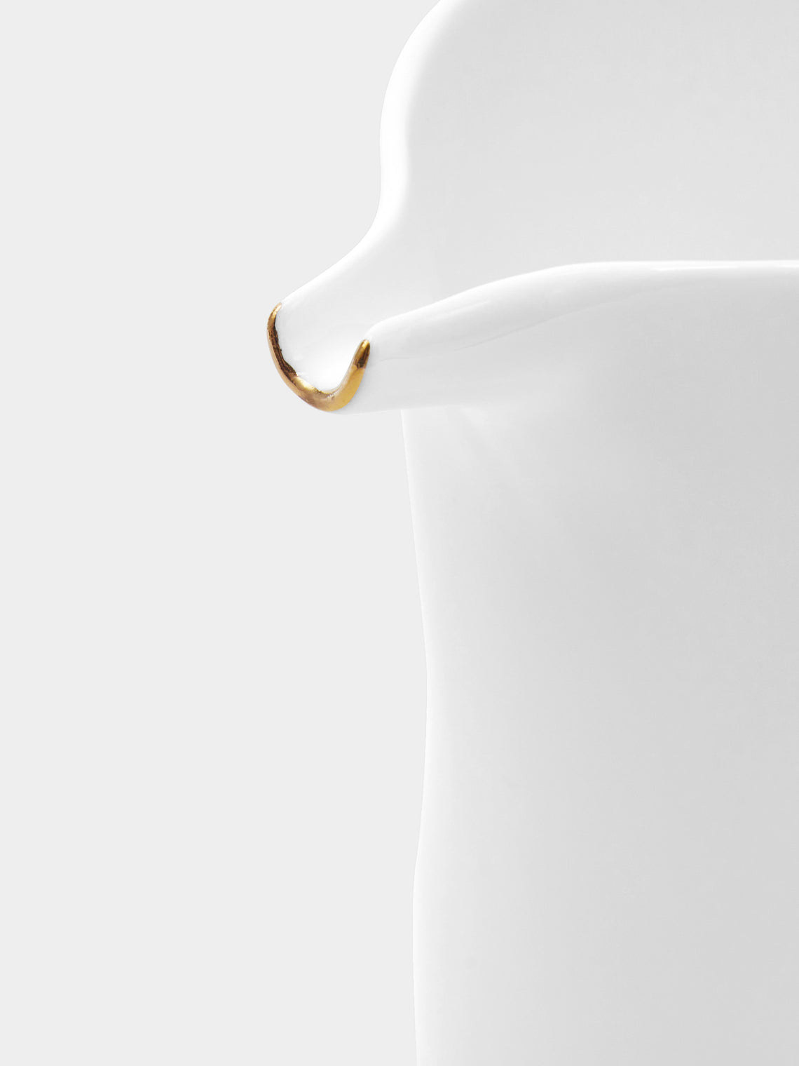 Feldspar - Hand-Painted 24ct Gold and Bone China Milk Jug -  - ABASK
