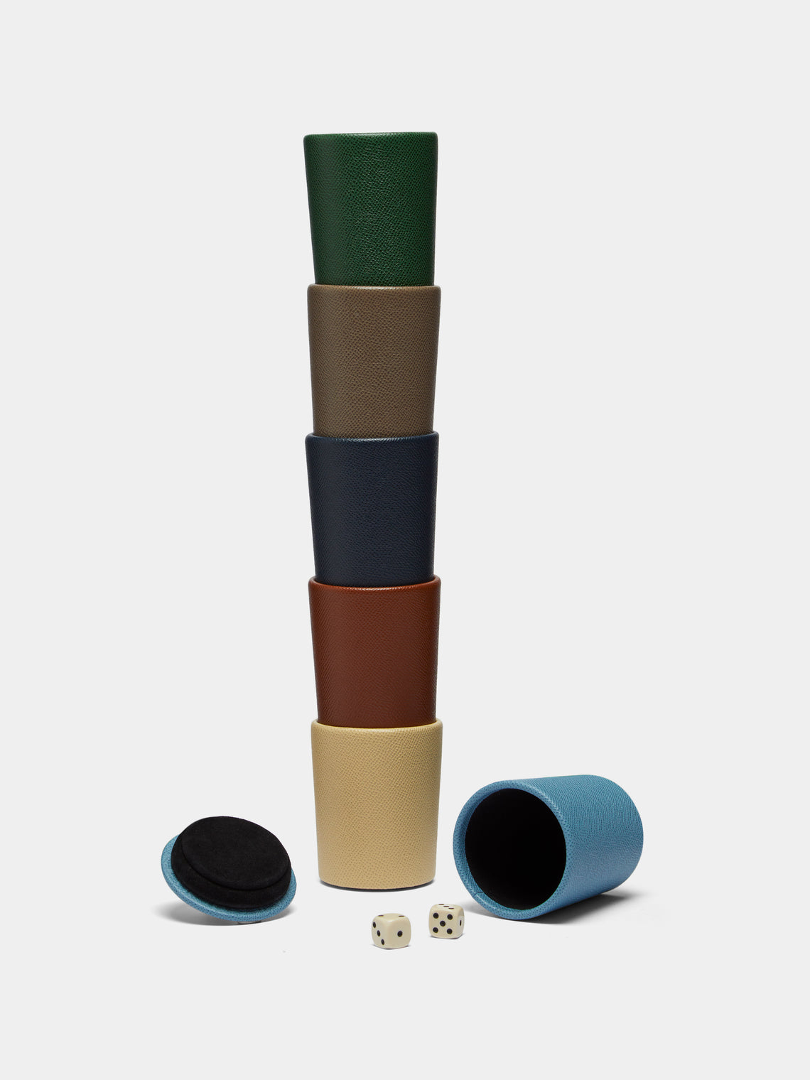 Geoffrey Parker - Leather Liar Dice Set -  - ABASK - 