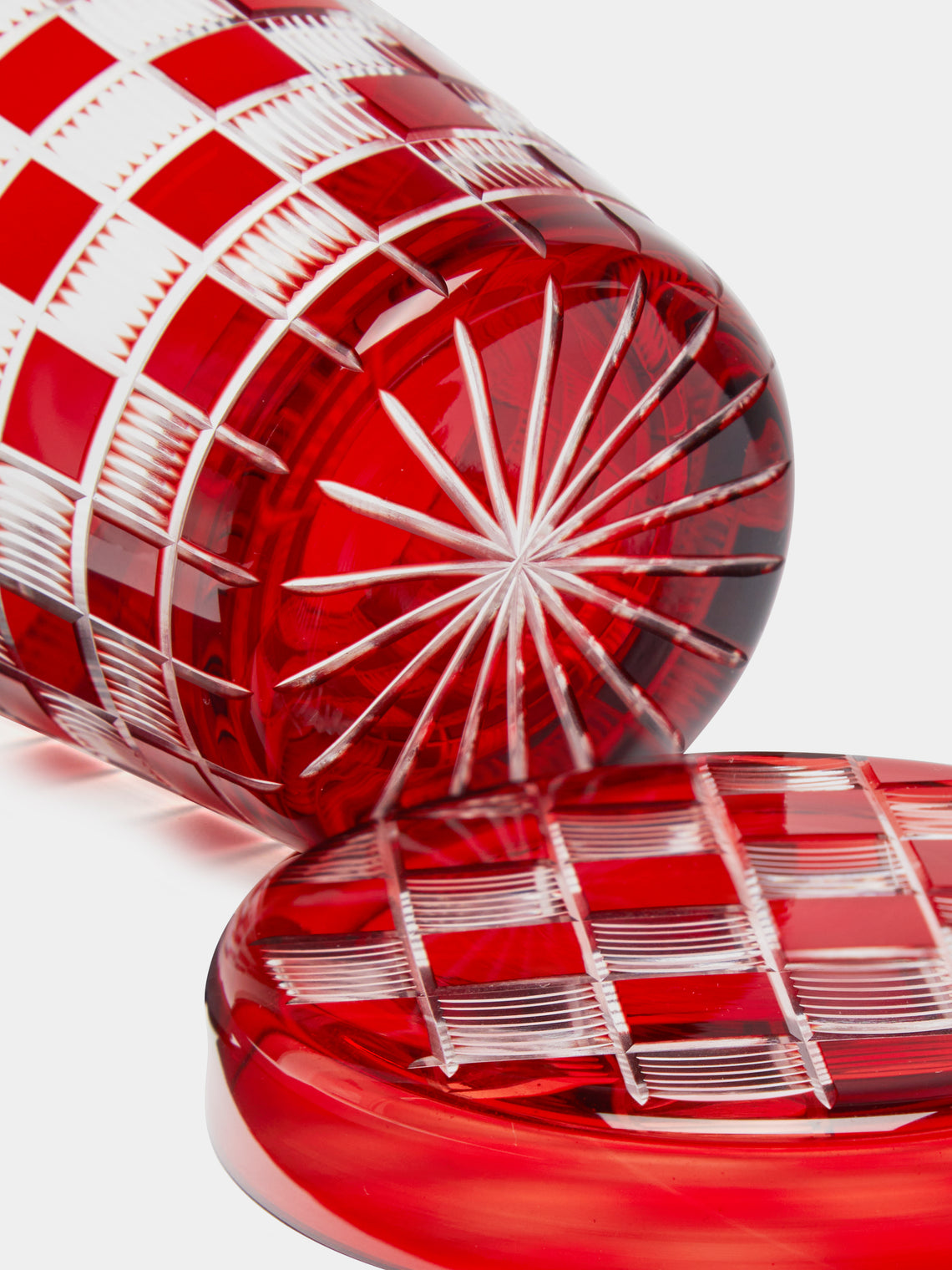 Hirota Glass - Edo Kiroko Hand-Cut Lidded Glass -  - ABASK