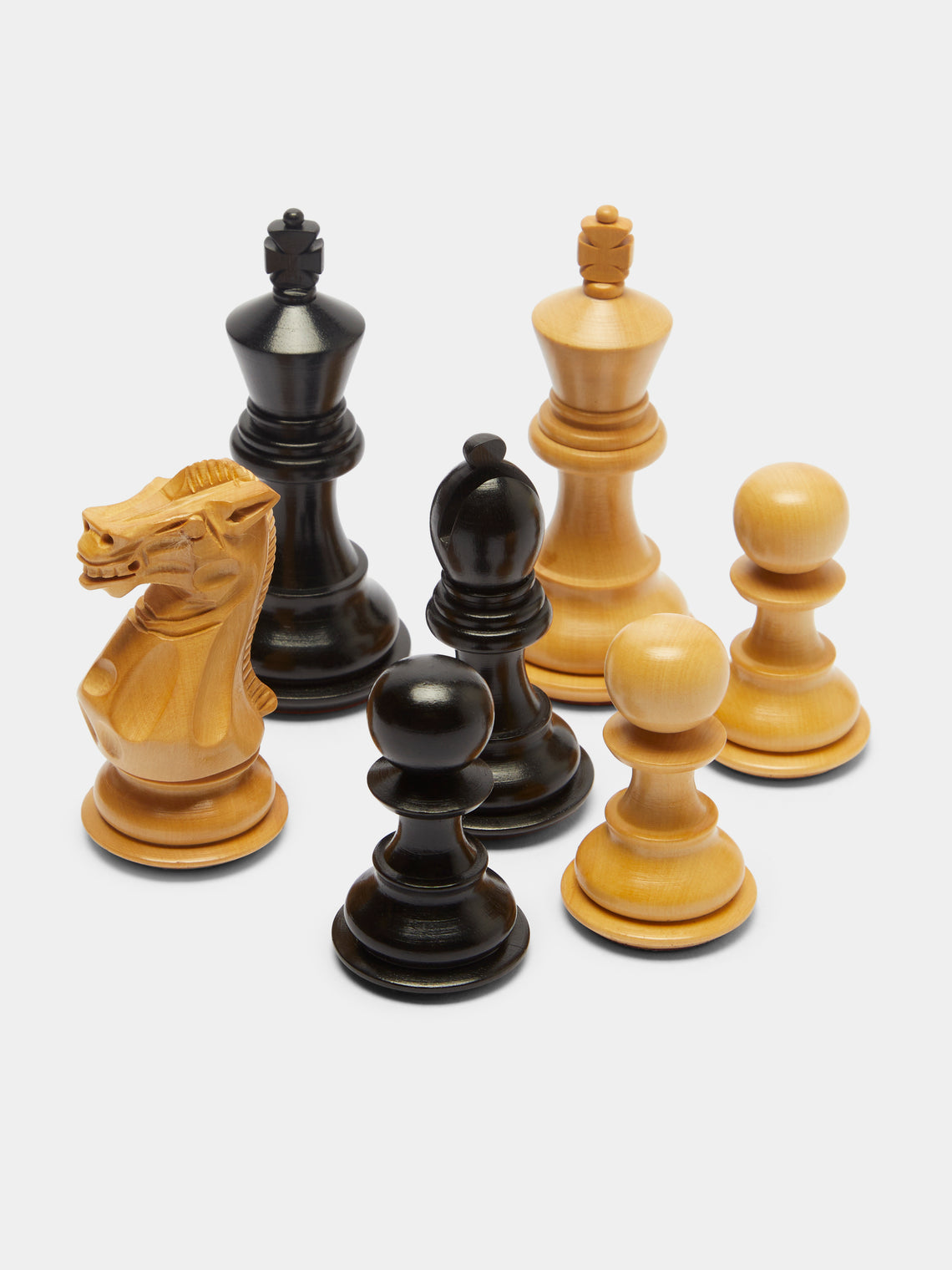 Linley - Mayfair Wood and Leather Tabletop Chess Set -  - ABASK