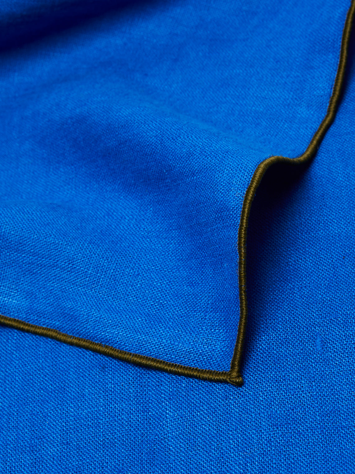 Madre Linen - Hand-Dyed Linen Contrast-Edge Napkins (Set of 4) -  - ABASK