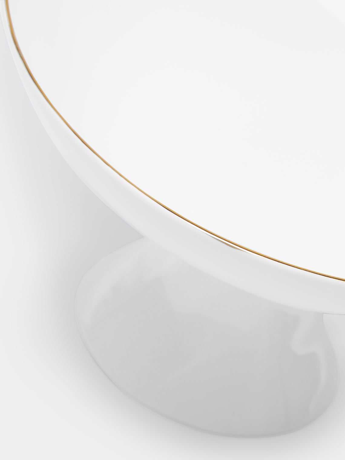 Feldspar - Hand-Painted 24ct Gold and Bone China Fruit Bowl -  - ABASK
