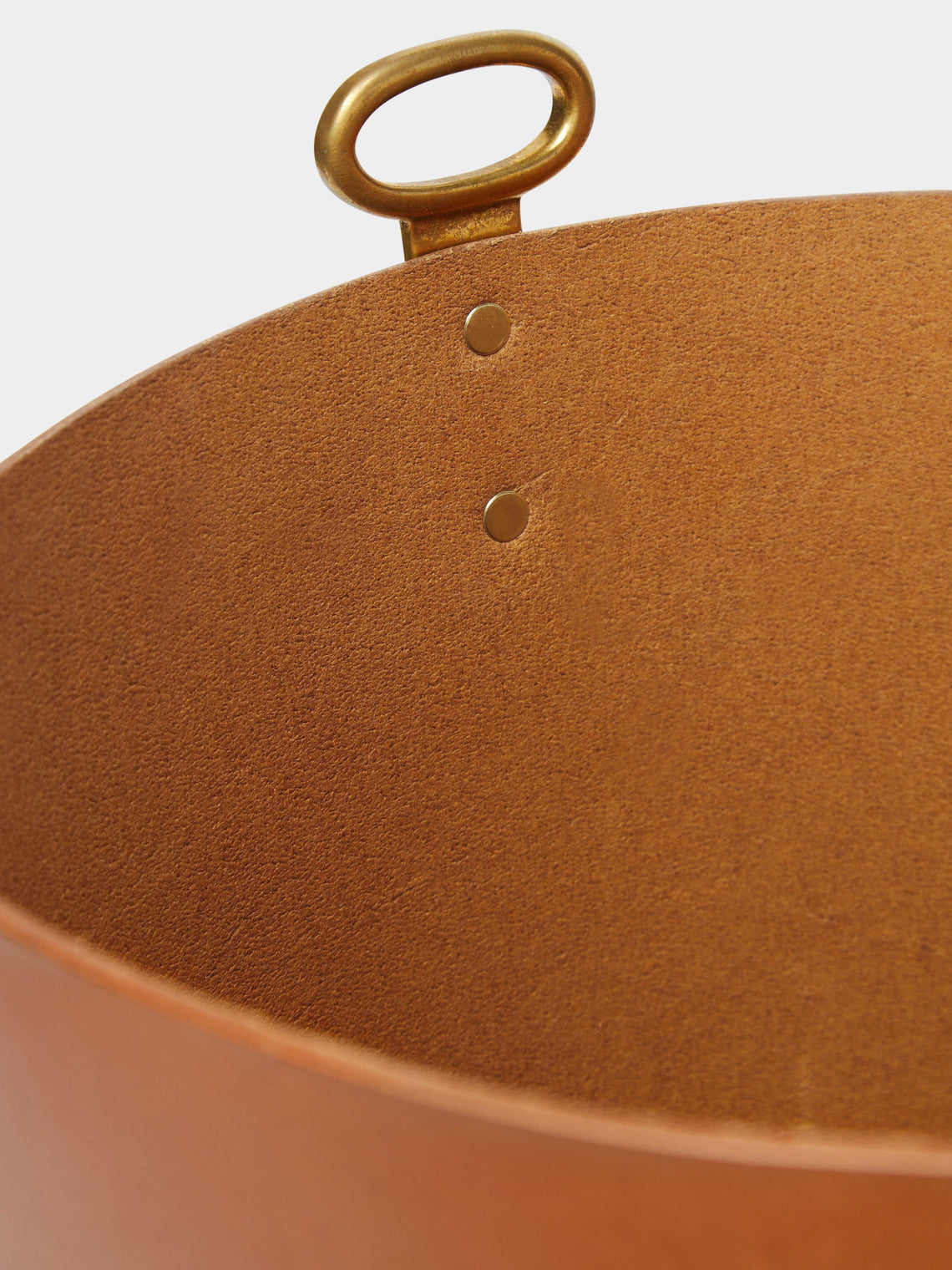 Otis Ingrams - Eyelet Leather Wastepaper Bin -  - ABASK