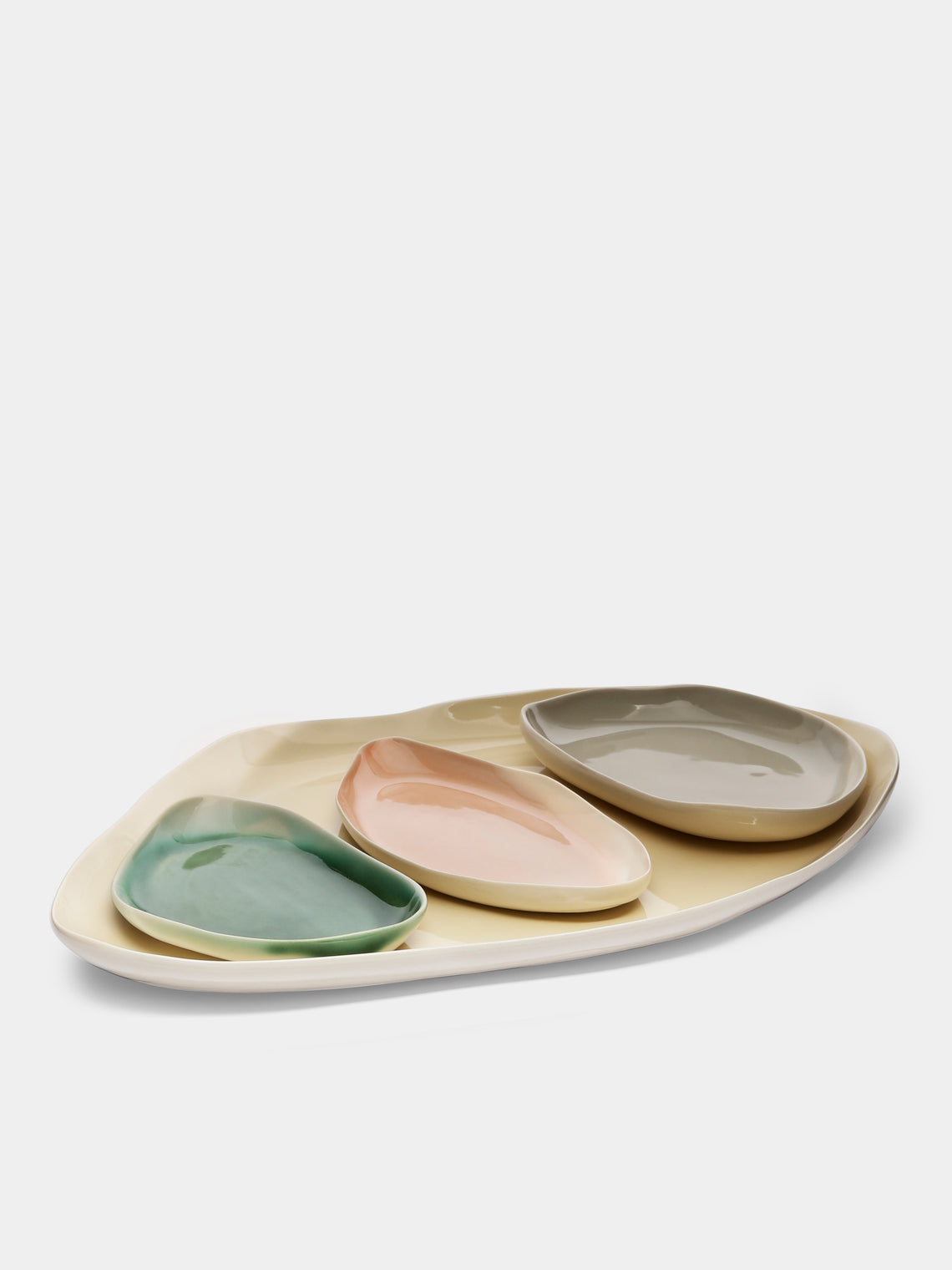 Pottery & Poetry - Hand-Glazed Porcelain Long Serving Tray -  - ABASK