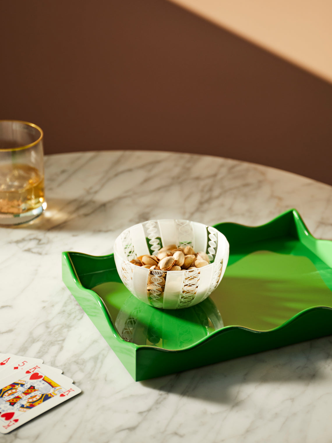 The Lacquer Company - Belles Rives Lacquered Small Tray -  - ABASK
