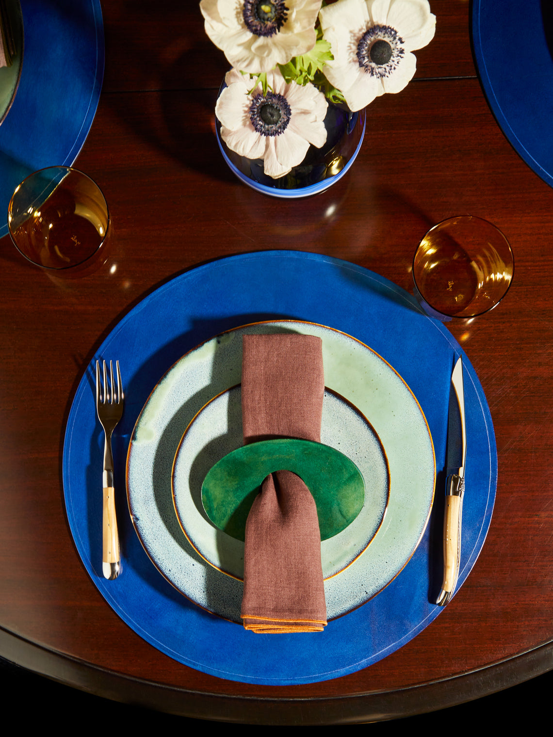 Peter Speliopoulos Projects - Hand-Stained Leather Napkin Rings (Set of 4) -  - ABASK