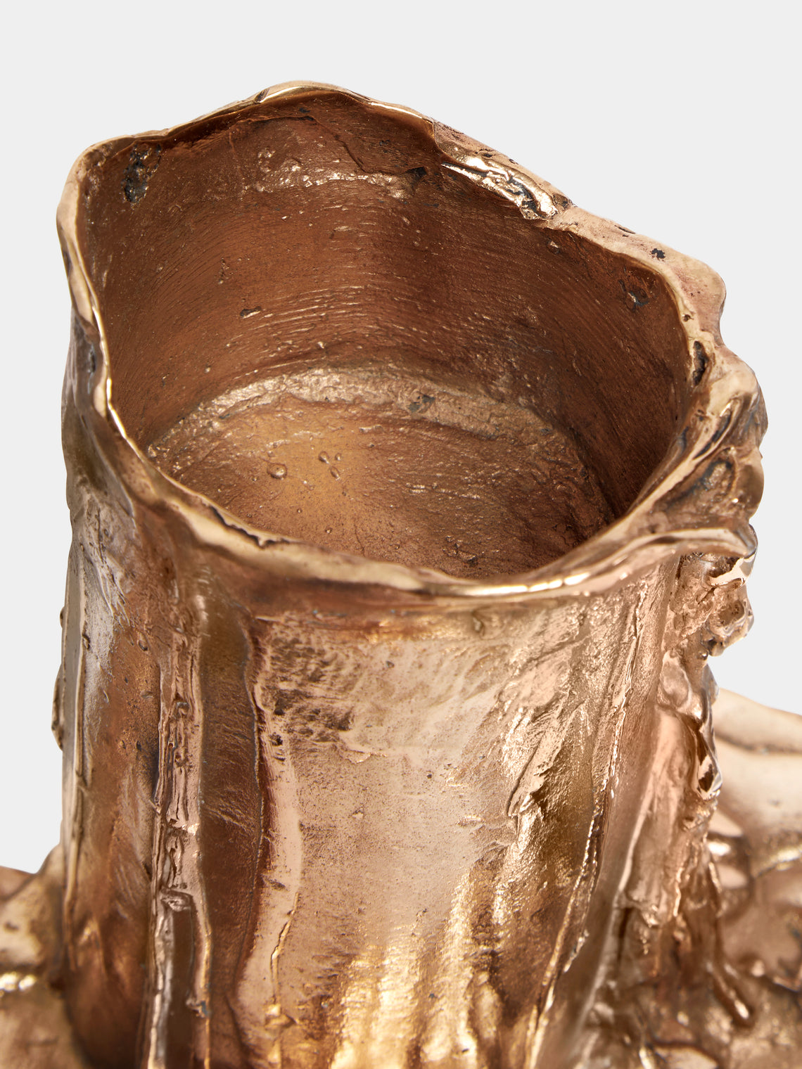Osanna Visconti - Melted Hand-Cast Bronze Candle Holder -  - ABASK