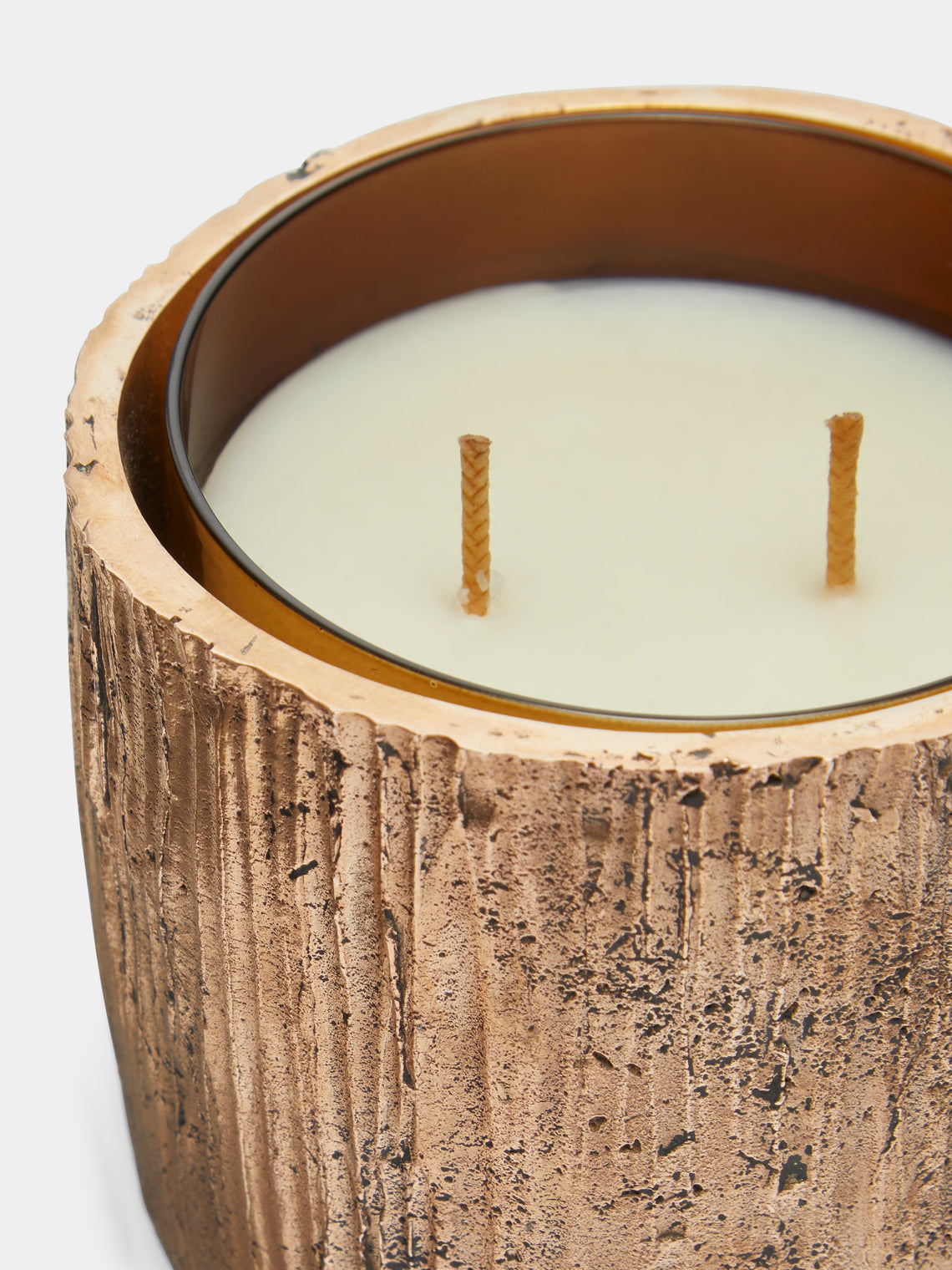 Osanna Visconti - Hand-Cast Bronze Raggi Holder with Bronzo Candle -  - ABASK