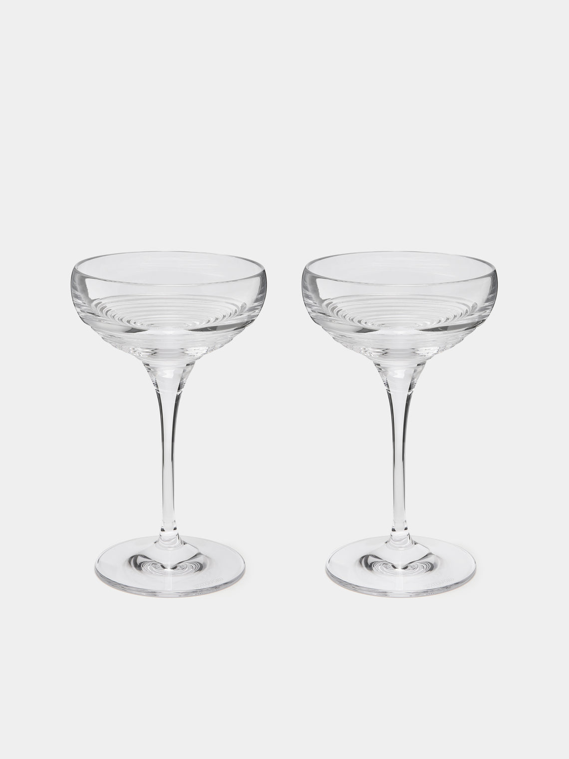 Waterford - Circon Hand-Blown Crystal Large Champagne Coupes (Set of 2) -  - ABASK