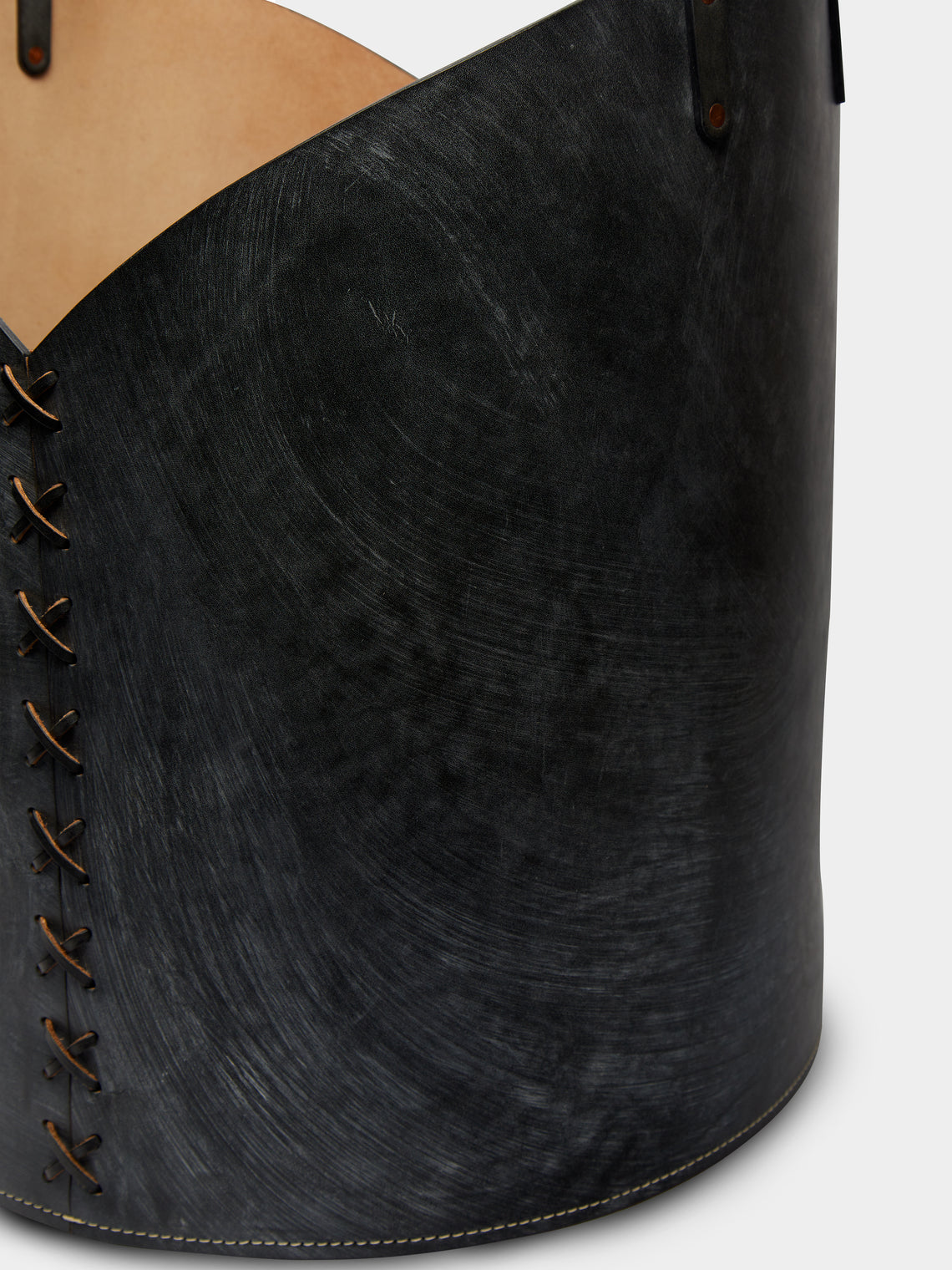 Otis Ingrams - Leather Log Basket -  - ABASK