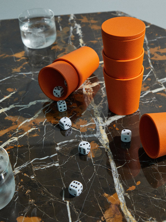 William & Son - Leather Liar Dice Set -  - ABASK
