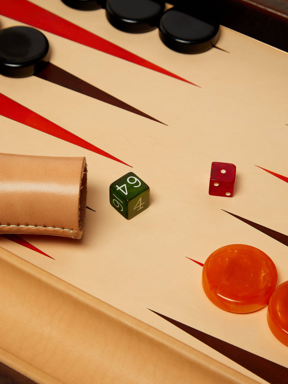 Nick Plant - Wood and Leather Backgammon Set -  - ABASK