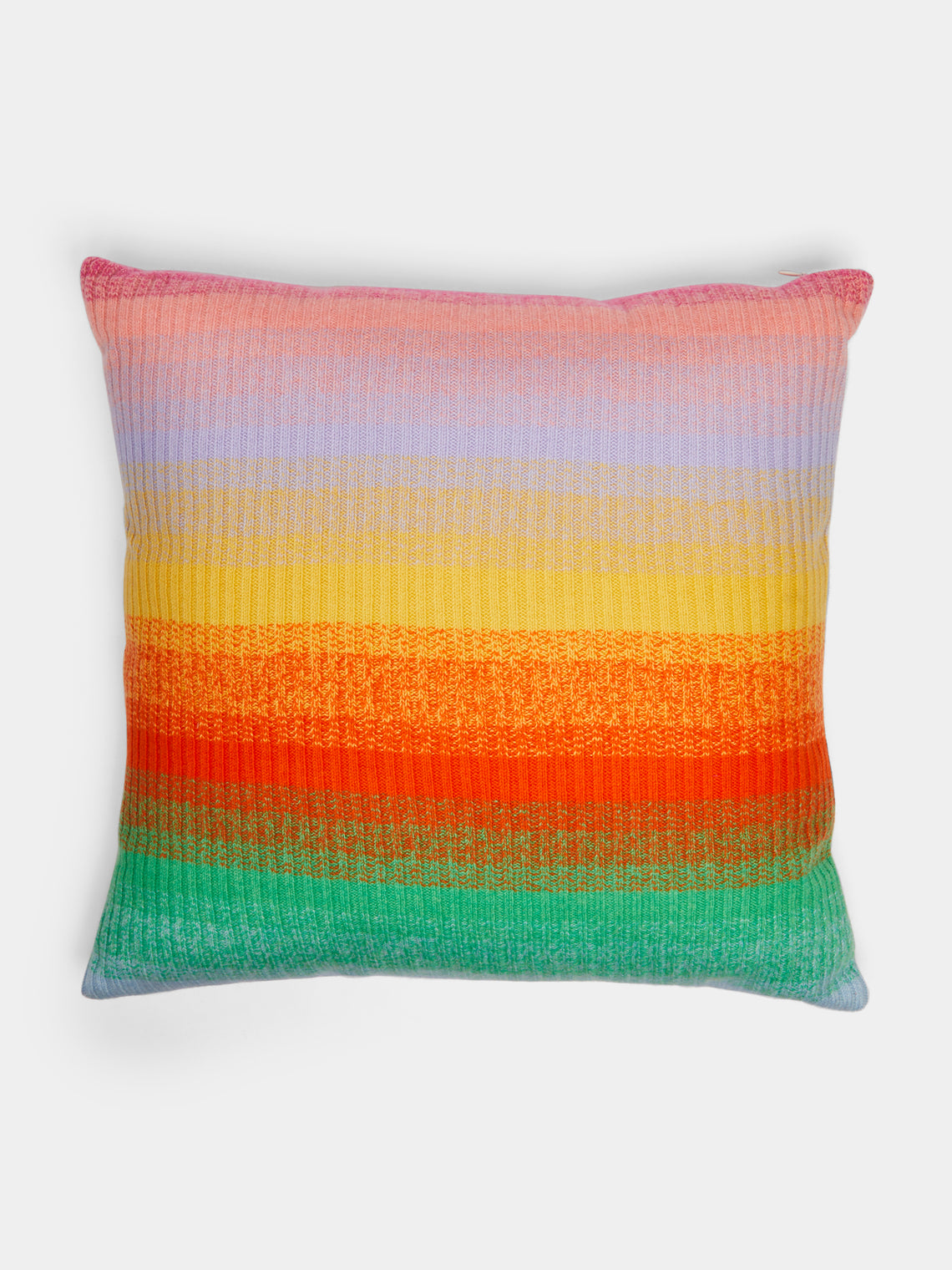 The Elder Statesman - Morph Cashmere Striped Pillow -  - ABASK - 