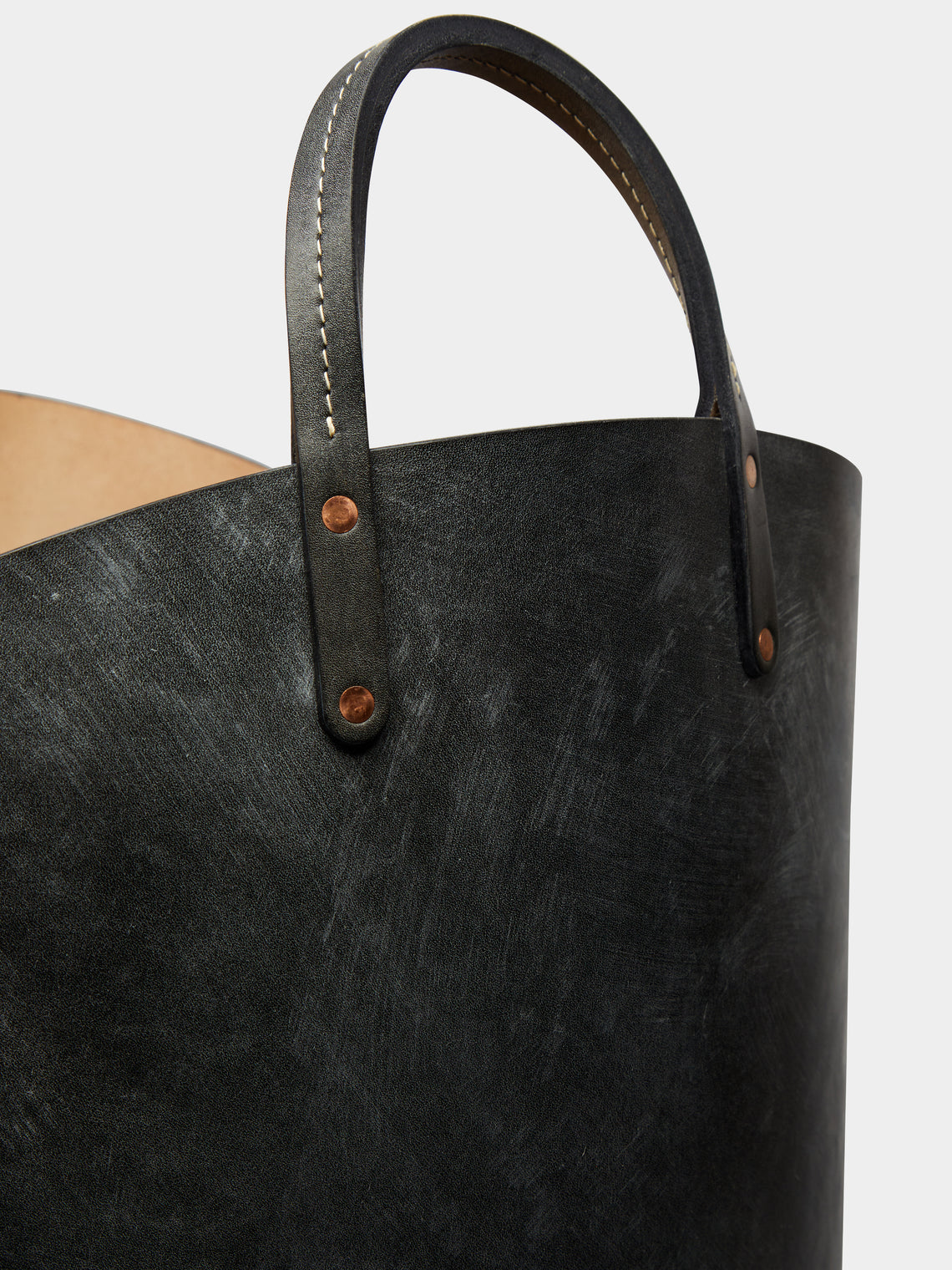 Otis Ingrams - Leather Log Basket -  - ABASK