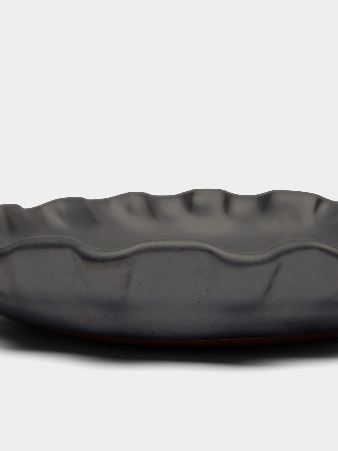 Perla Valtierra - Hand-Glazed Ceramic Lipped Dessert Plates (Set of 4) -  - ABASK