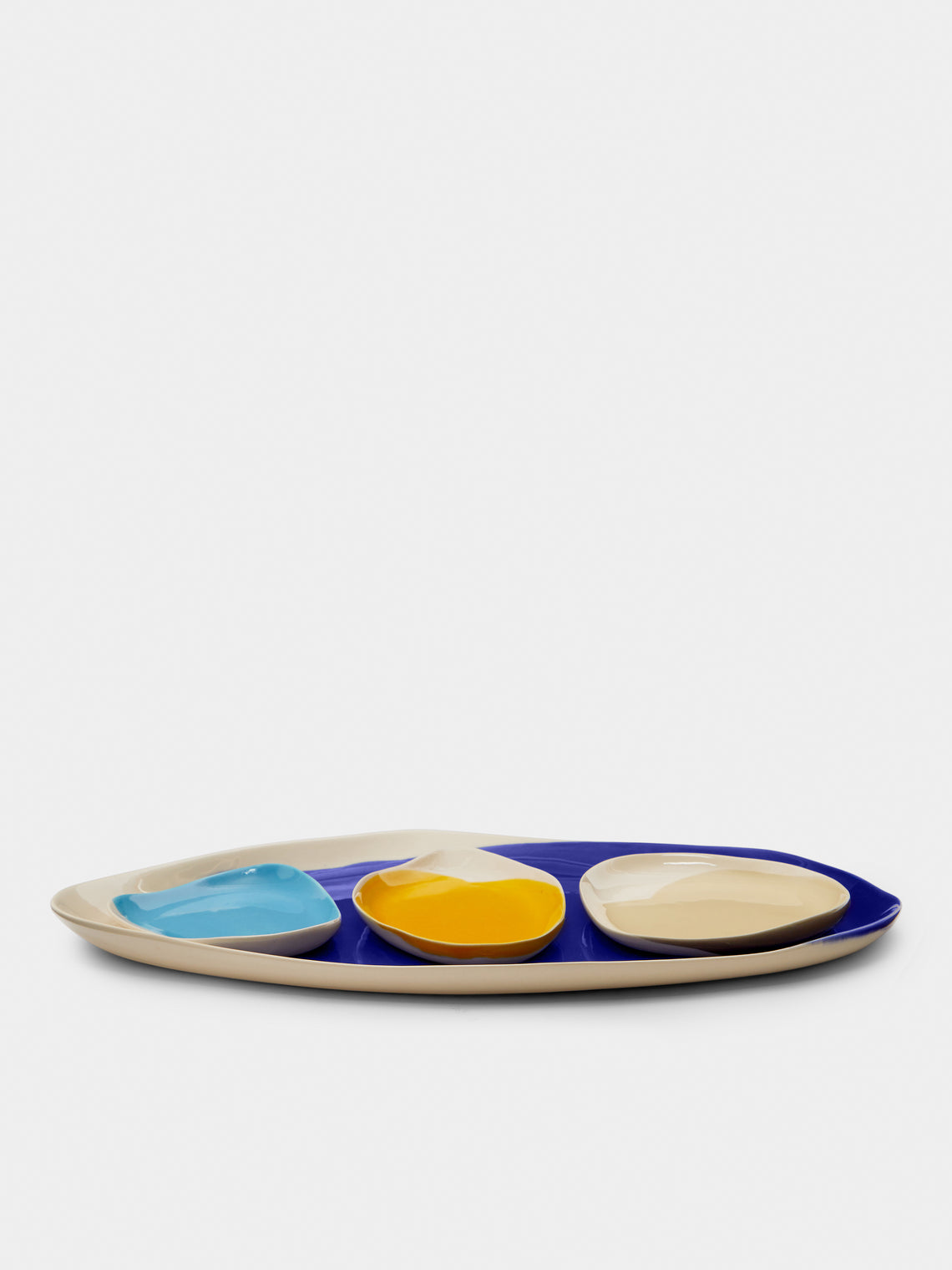 Pottery & Poetry - Hand-Glazed Porcelain Long Serving Tray -  - ABASK