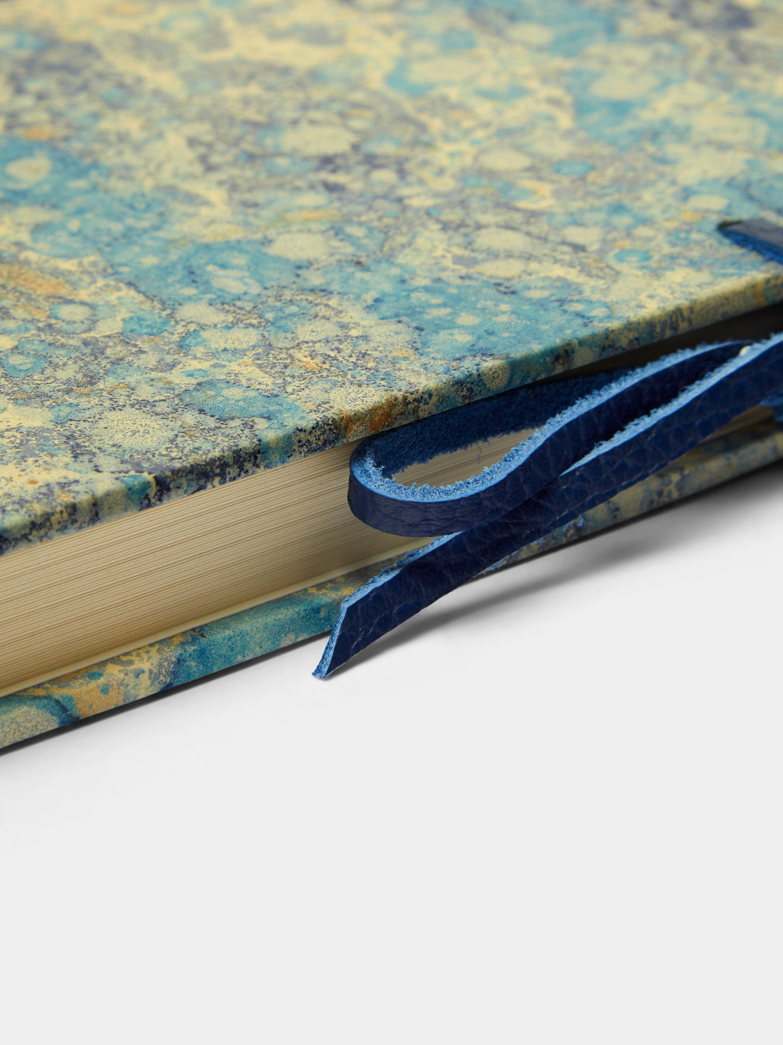 Giannini Firenze - Hand-Marbled Leather Bound Notebook -  - ABASK