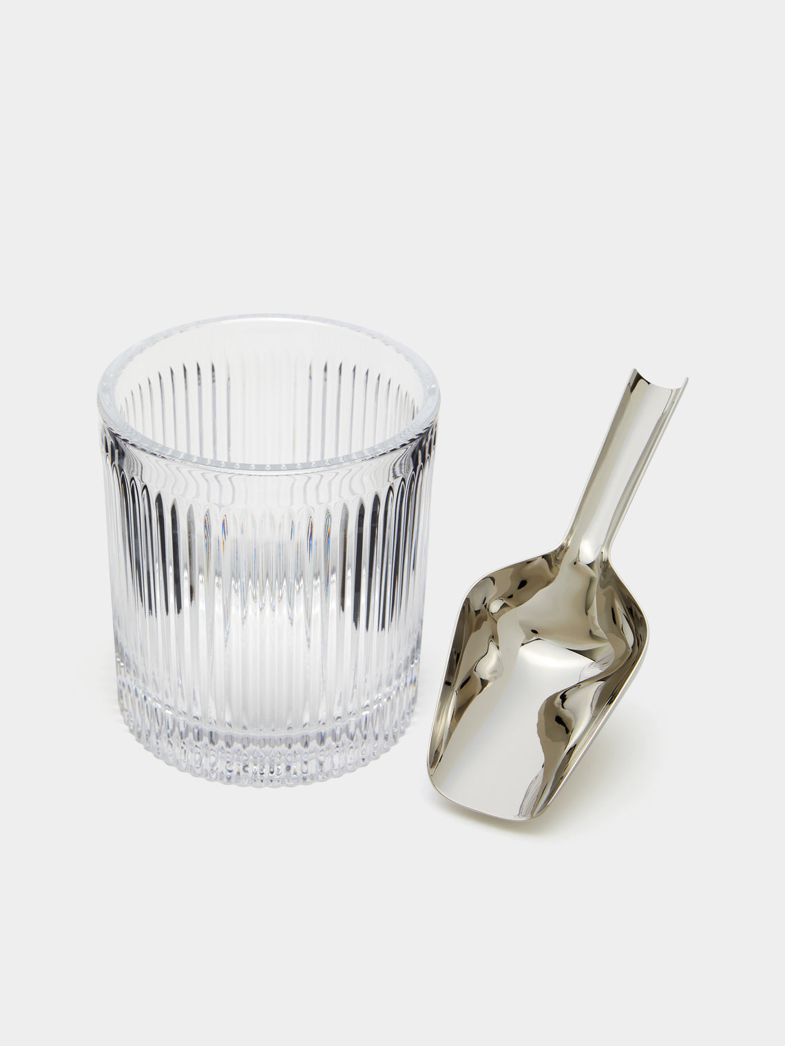 Waterford - Aras Cut Crystal Ice Bucket with Scoop - Clear - ABASK
