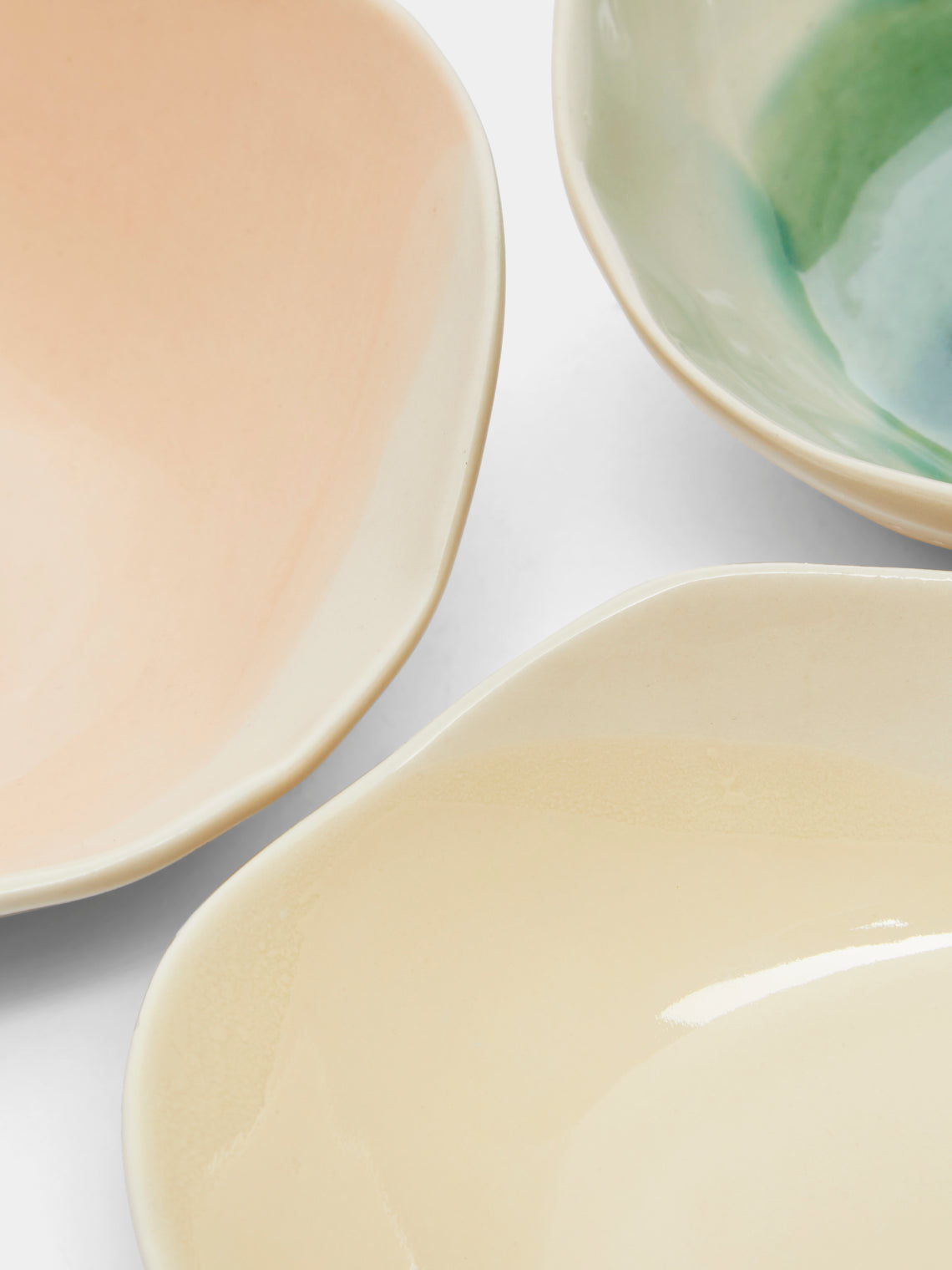 Pottery & Poetry - Hand-Glazed Porcelain Dipping Bowls (Set of 3) -  - ABASK