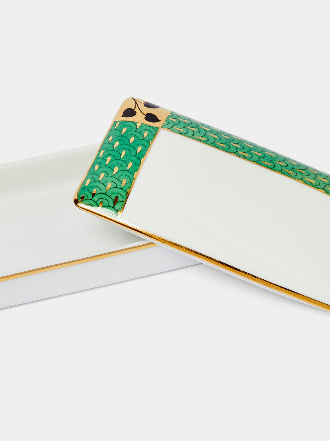 Augarten - Secession Hand-Painted Porcelain Rectangular Box -  - ABASK