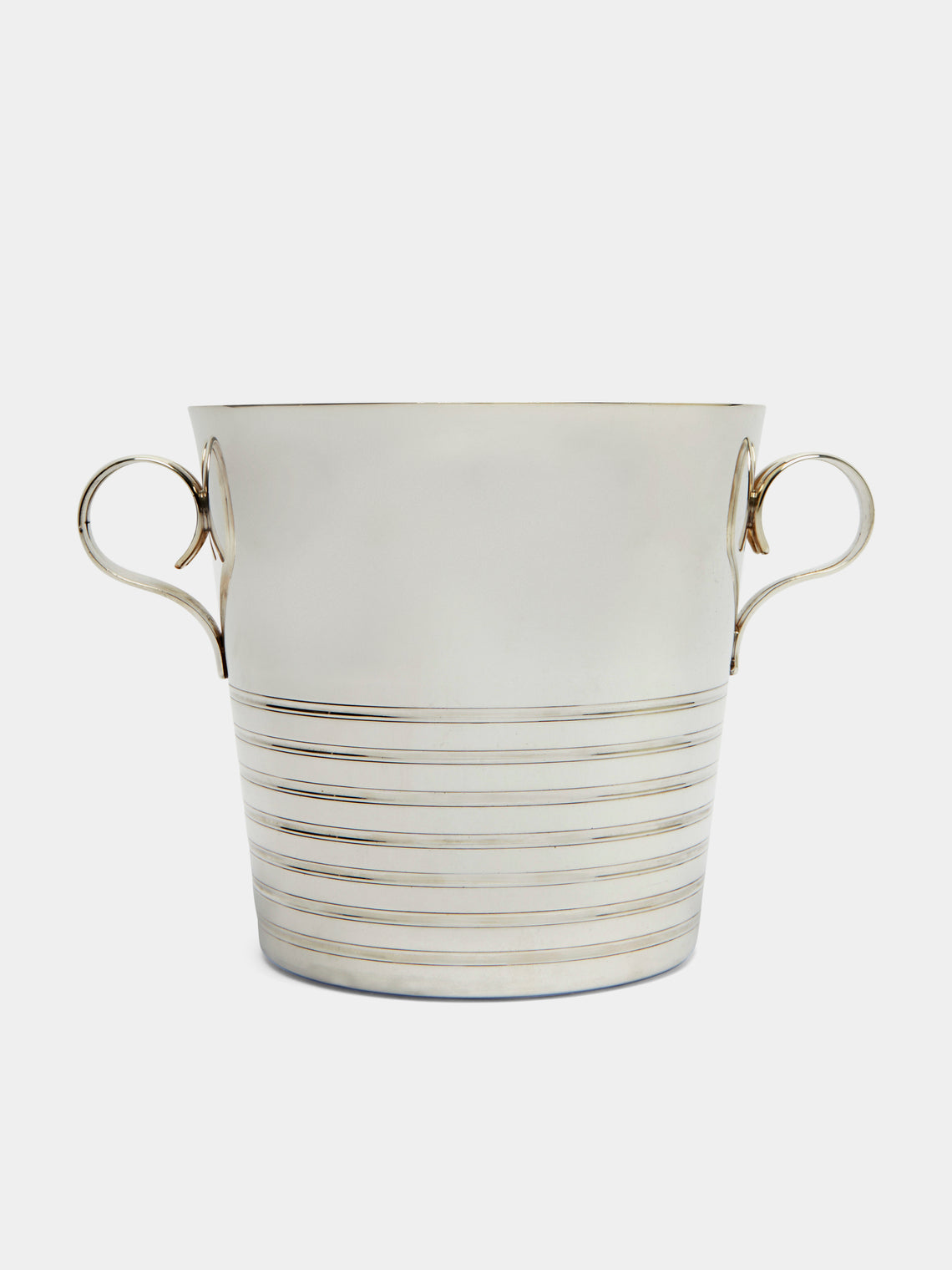 Antique and Vintage - Mid-Century Silver Plated Cooler - Silver - ABASK
