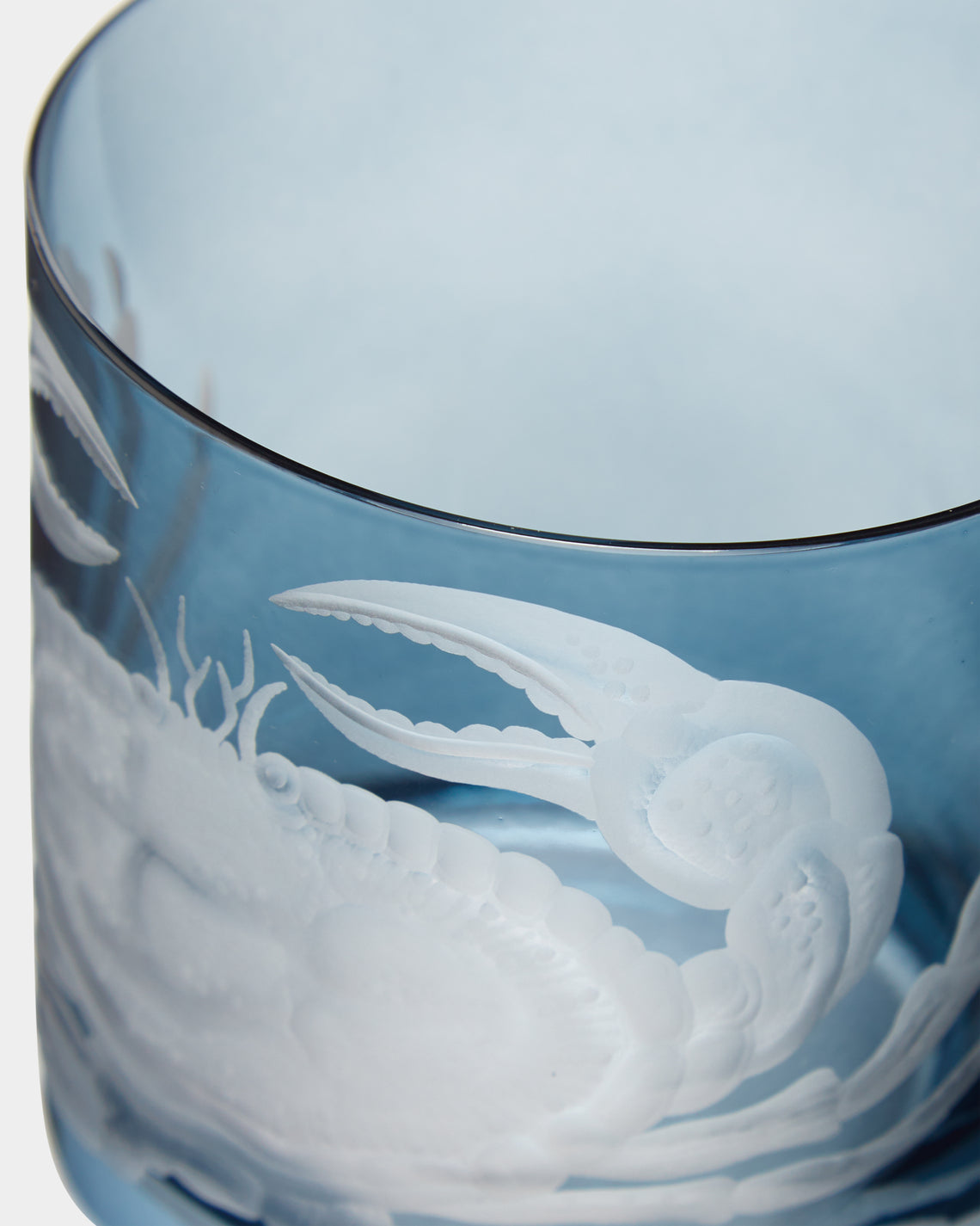 Artel - Crab Hand-Engraved Crystal Double Old Fashioned Glass -  - ABASK