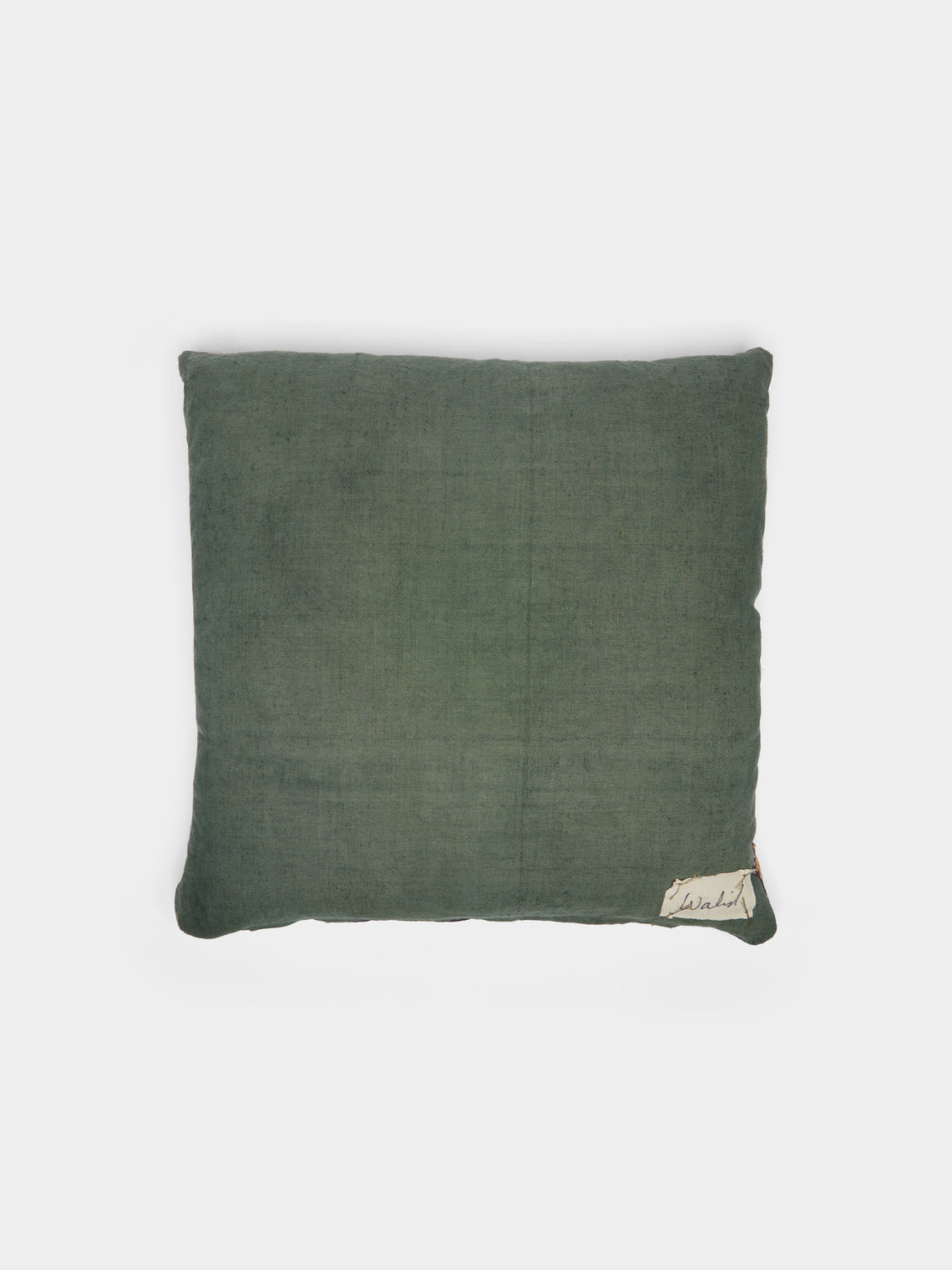 By Walid - 19th-Century Victorian Needlepoint Linen Cushion -  - ABASK