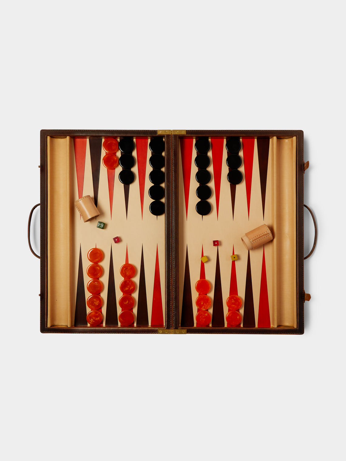 Nick Plant - Wood and Leather Backgammon Set -  - ABASK