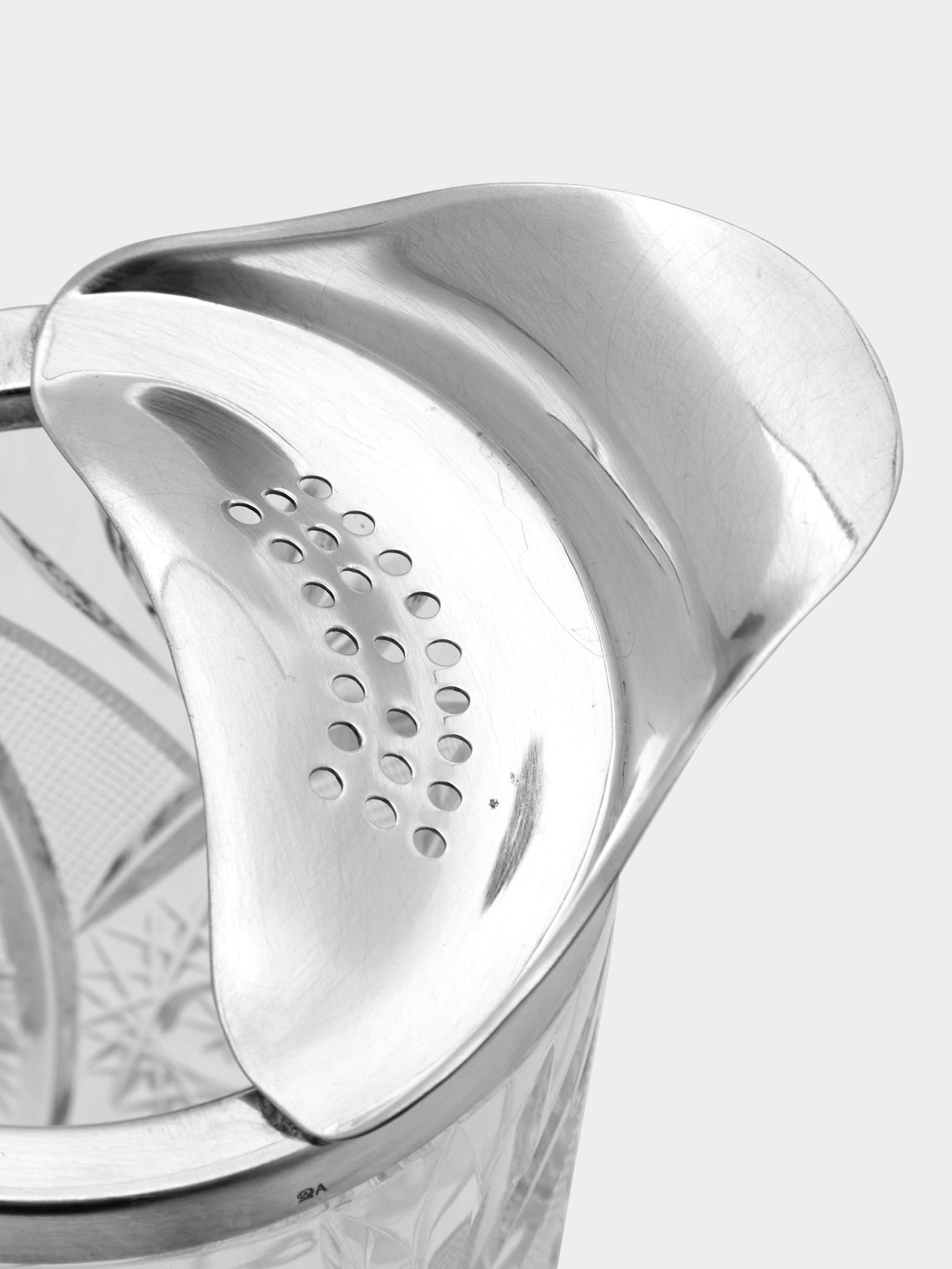 Antique and Vintage - 1960s Cut Crystal & Silver-Plated Cocktail Set -  - ABASK