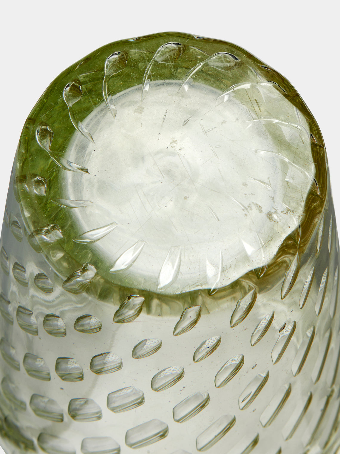 Antique and Vintage - 1950s Ercole Barovier Murano Glass Vase - Clear - ABASK