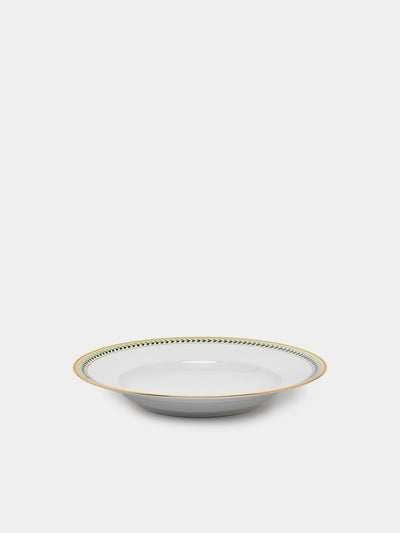 Augarten - Leafed Edge Hand-Painted Porcelain Soup Plate -  - ABASK - 