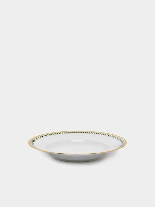 Augarten - Leafed Edge Hand-Painted Porcelain Soup Plate -  - ABASK - 
