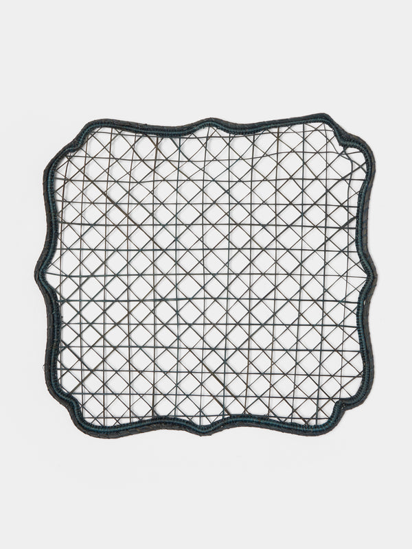 Artesanías del Atlántico - English Bezel Handwoven Palm Placemats (Set of 4) -  - ABASK - 