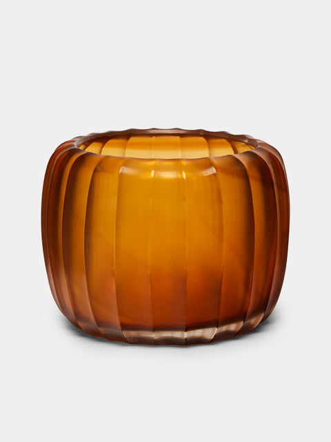 Micheluzzi Glass - Pozzo Miele Hand-Blown Murano Glass Vase -  - ABASK - 