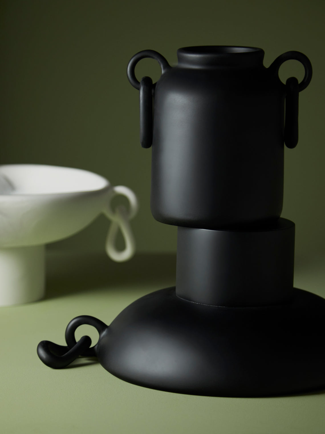 Revolution of Forms - Mitla Resin Low Vase -  - ABASK