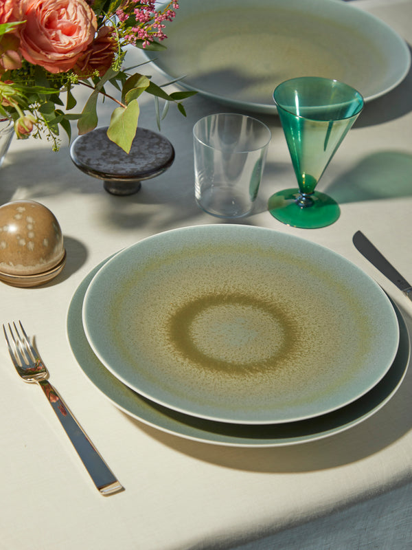 Jaune de Chrome - Todra Porcelain Charger Plate -  - ABASK