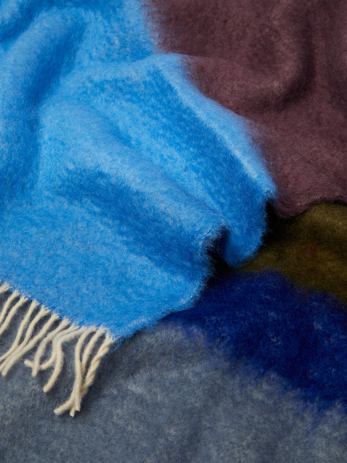 Loewe Home - Mohair Striped Blanket -  - ABASK