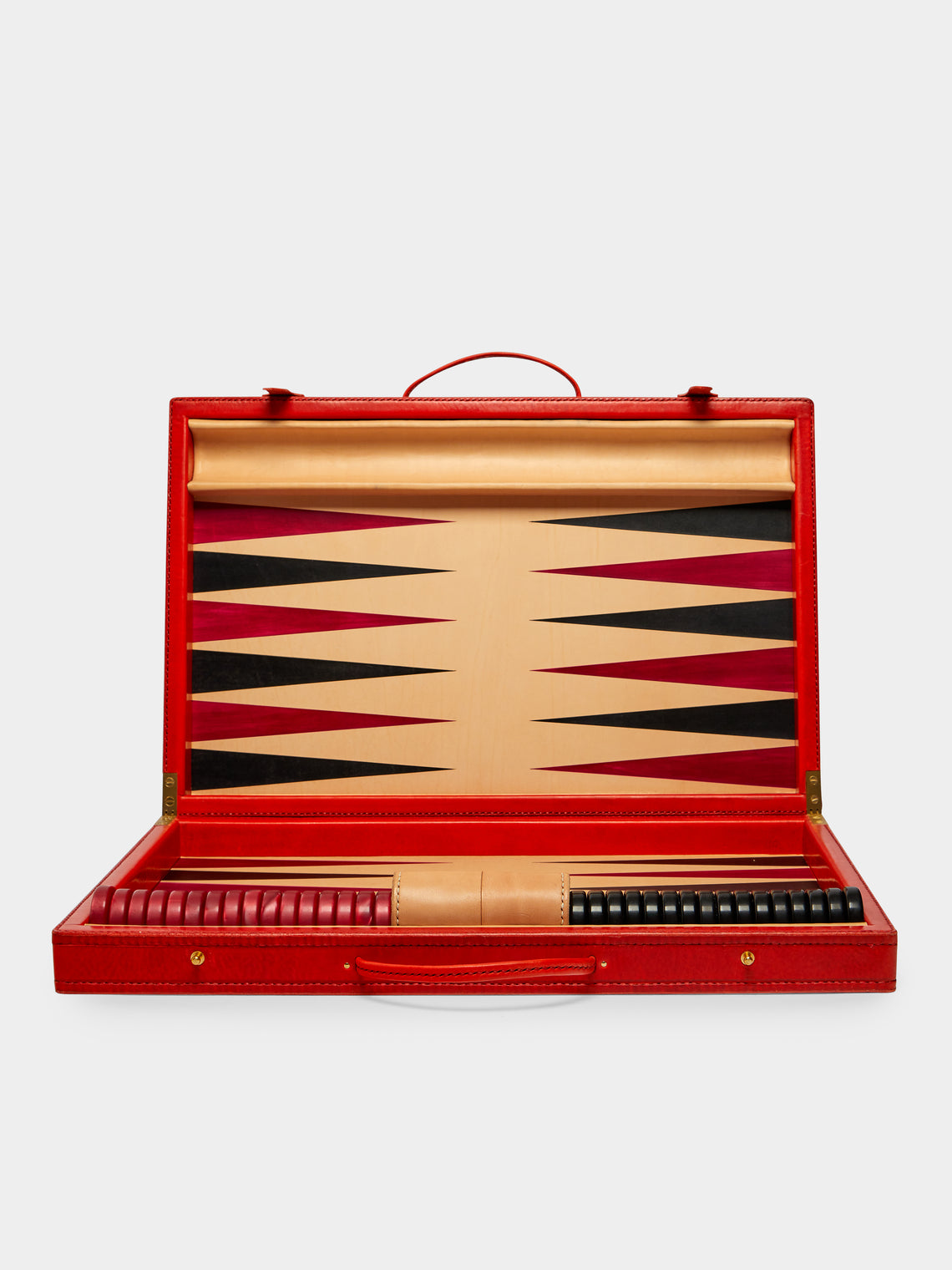 Nick Plant - Wood and Leather Backgammon Set -  - ABASK - 