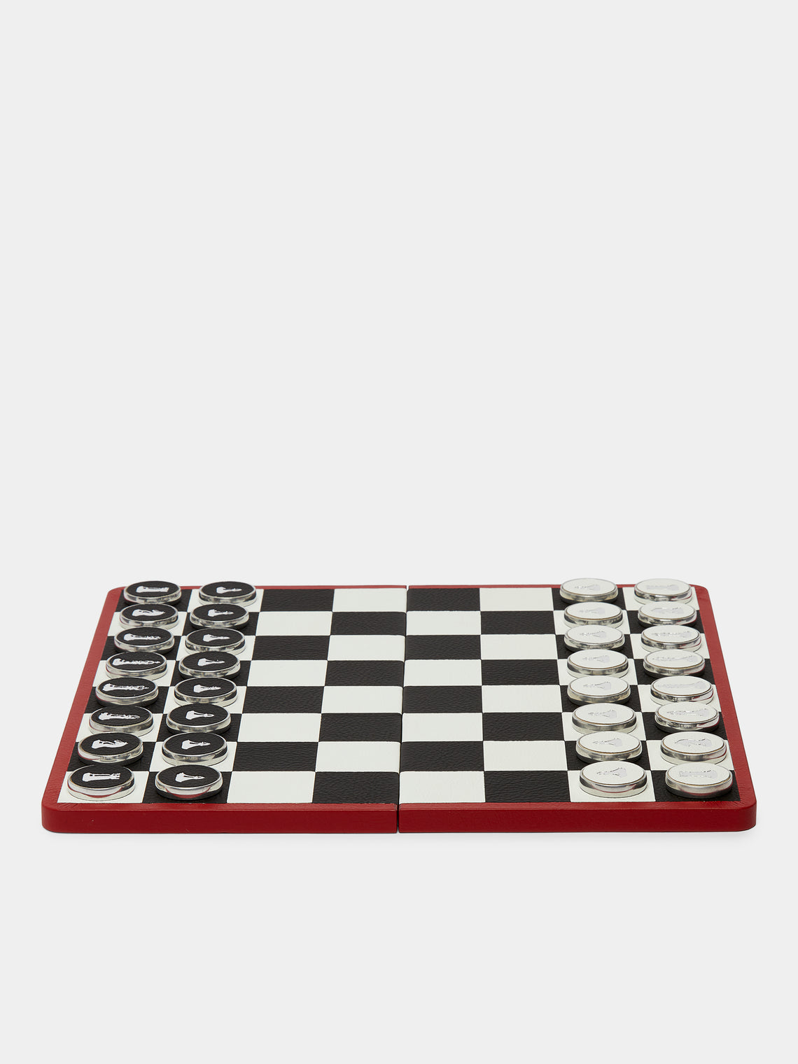 William & Son - Reversible Leather Backgammon and Chess Set -  - ABASK - 