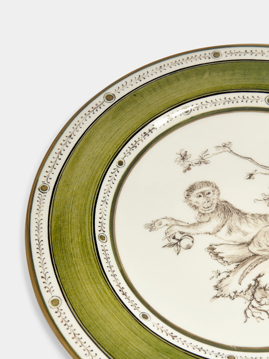 Laboratorio Paravicini - Monkeys Ceramic Dinner Plates (Set of 6) -  - ABASK
